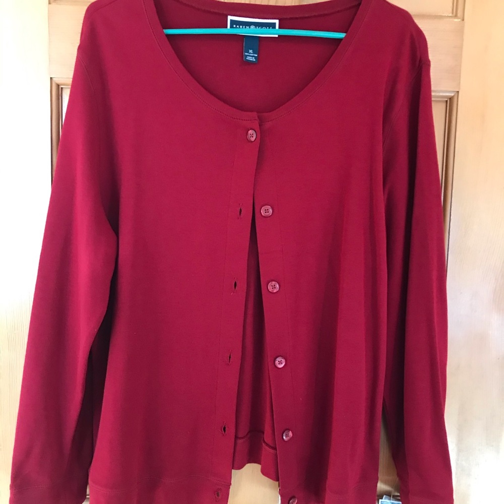 NWT Women’s KAREN SCOTT Button Front Jacket
